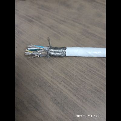 Multi-pair heat and moisture resistant signal cable, teflon insulated and sheath, SS braided